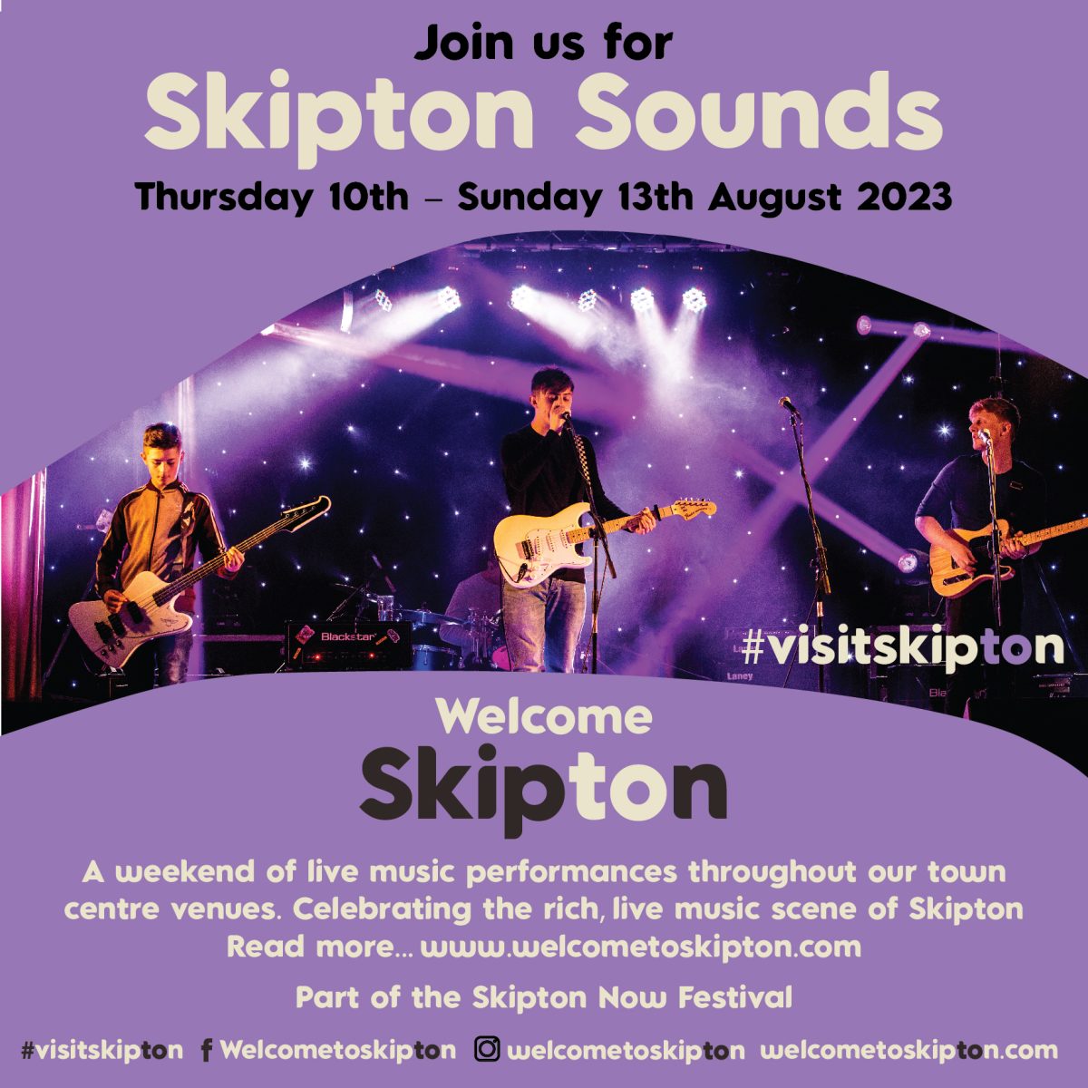 Visit Skipton this weekend for a long weekend of music