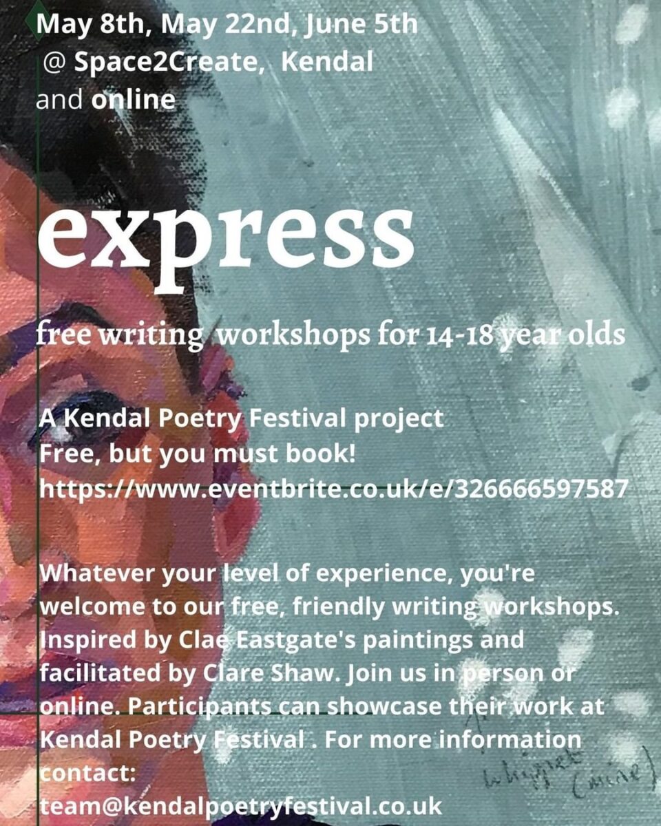 As part of this year’s @kendalpoetryfestival, Clare Shaw is ... As part of this year’s @kendalpoetryfestival, Clare Shaw is ...