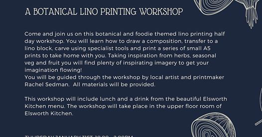 Botanical Lino Printing &amp; Lunch Day