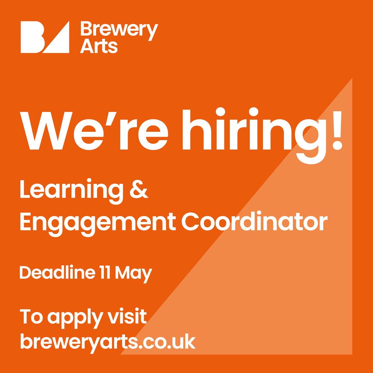 Calling arts lovers! We're hiring! Cou... Calling arts lovers! We're hiring! Cou...