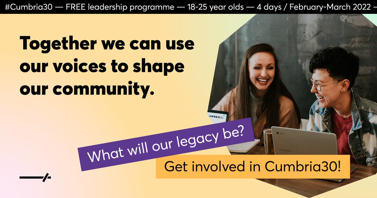 Cumbria30 is providing 18-25 year olds w...