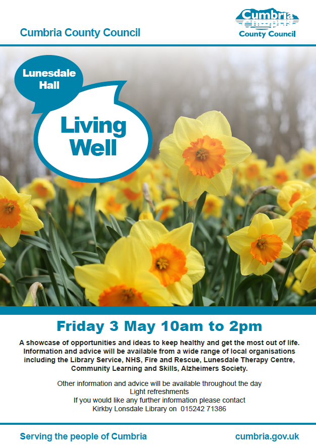 Don't forget that the Living Well event ...