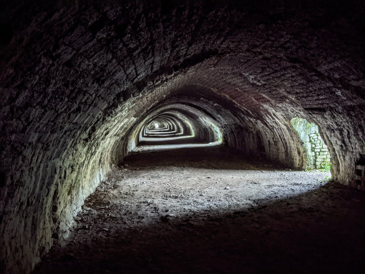 Inside the Hoffman Kiln on the site of t...