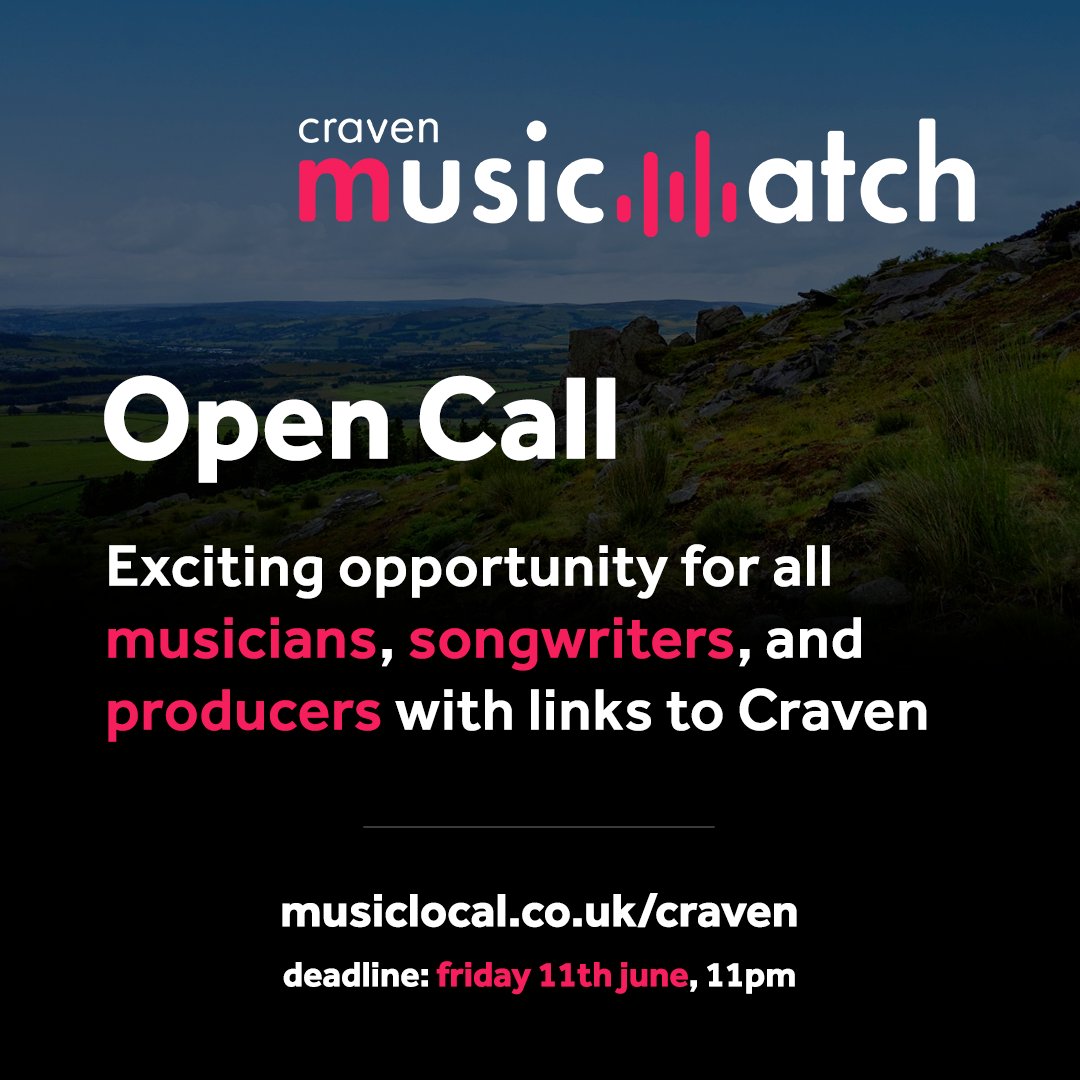 Not long left to apply for #Craven Music...