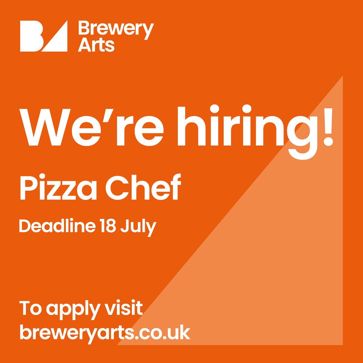 Recruiting! A Pizza Chef to join our fa... Recruiting! A Pizza Chef to join our fa...