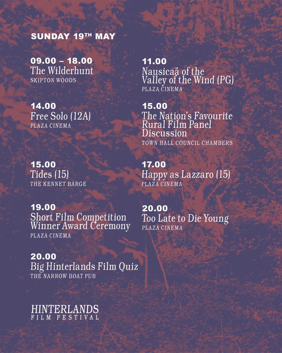 S U N D A Y ~ Tickets: #HinterlandsFest... S U N D A Y ~ Tickets: #HinterlandsFest...