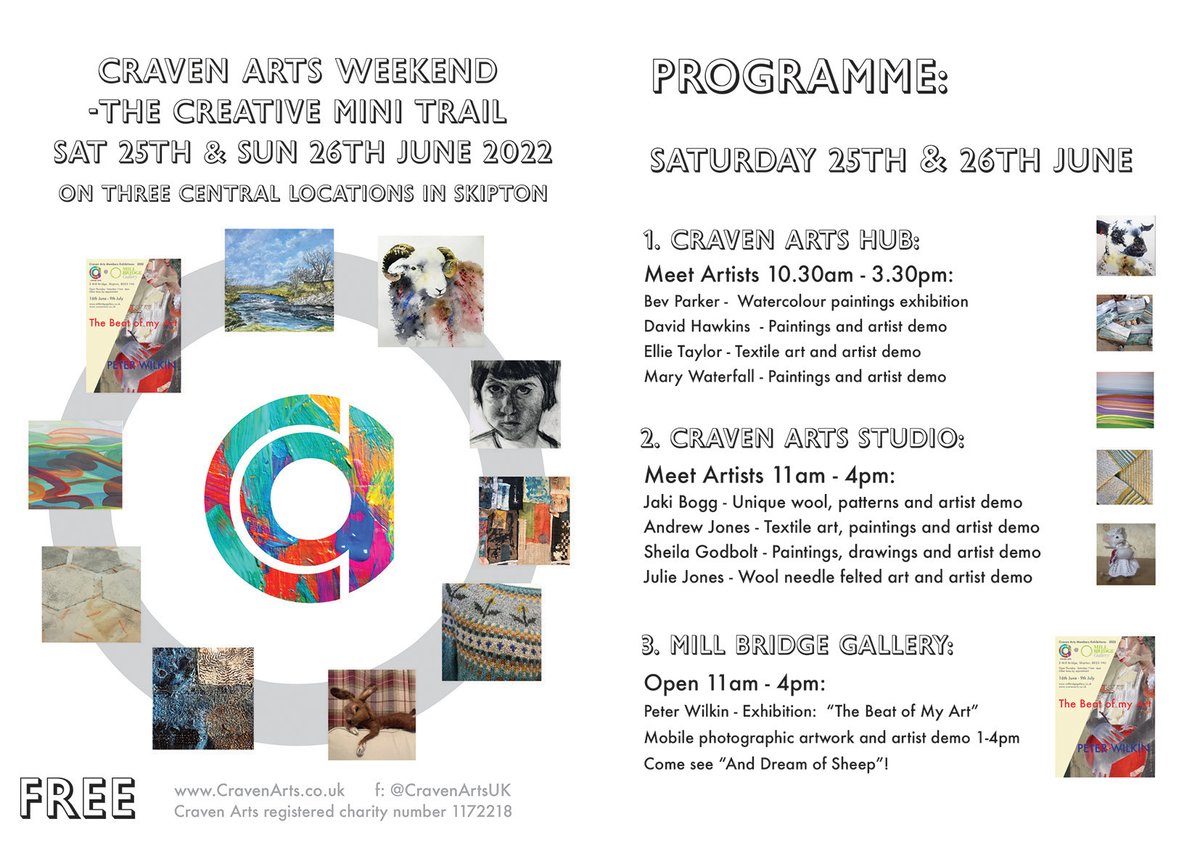 This weekend @Craven_Arts are running Cr... This weekend @Craven_Arts are running Cr...