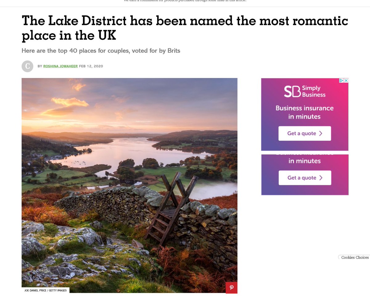 We think the #LakeDistrict is the most #...