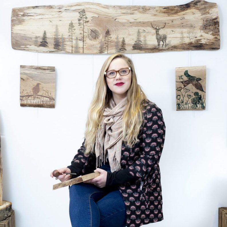 Rachel Thornton in studio Rachel Thornton in studio